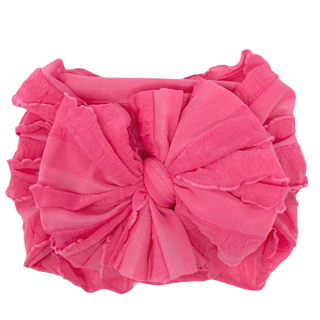 Ruffled Headband | Candy Pink