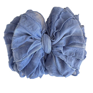 Ruffled Headband | Denim