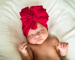 Ruffled Headband | Cranberry