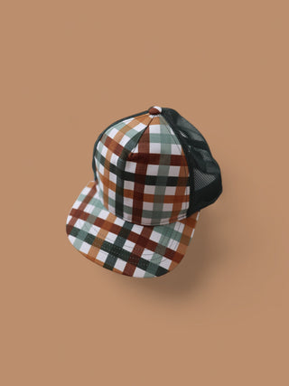 AUTUMN PLAID DREAM TRUCKER HAT