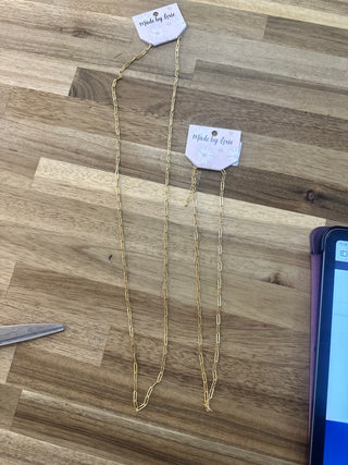 18' gold chain necklace