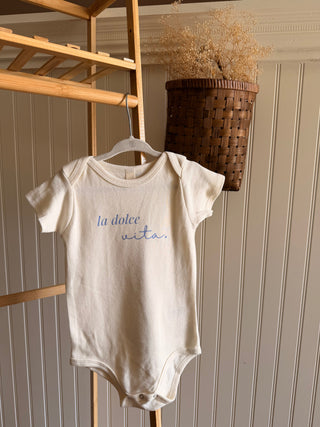 La Dolce Vita Organic Cotton Baby Bodysuit