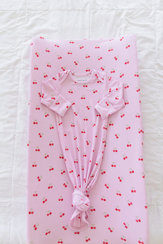 Cherry (ribbed) - Knot Gown