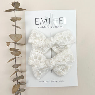 Pigtail Bow Clips