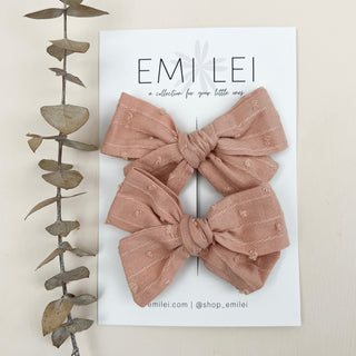 Pigtail Bow Clips