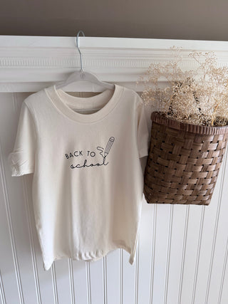 Back To School Organic Kids T-Shirt
