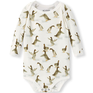 Duck Organic Cotton Long Sleeve One Piece
