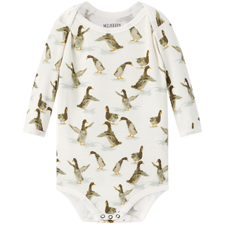 Duck Organic Cotton Long Sleeve One Piece