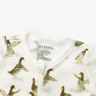 Duck Organic Cotton Zipper Pajama