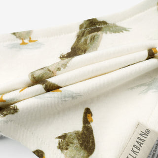 Duck Organic Cotton Three-Layer Kerchief Bib
