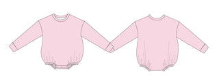 Ballet Pink - Cloud Terry Bubble Sweatshirt