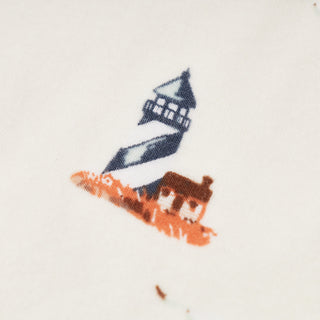 Sandcastle Organic Cotton Three-Layer Kerchief Bib