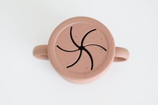 Coral Speckled Snack Cup