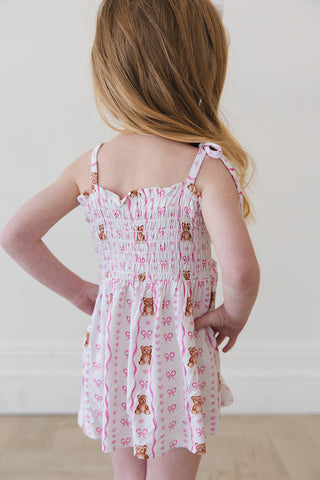 Cherie - Smocked Diaper Dress Set
