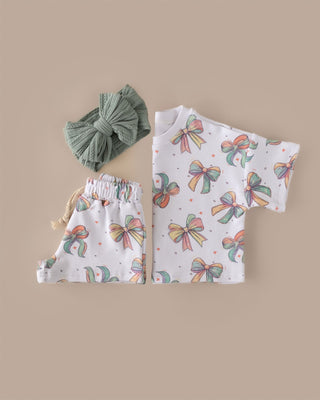 Shorts Set | Happy Bows