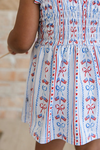 Caroline - Smocked Diaper Dress Set