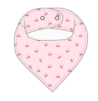 Cherry (ribbed) - Bandana Bib
