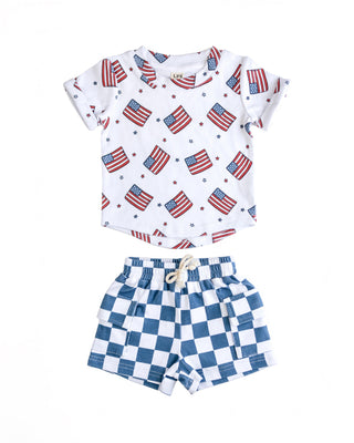 Cargo Shorts Set | Patriotic Vibes