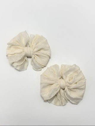 Ruffle Clip | Ivory