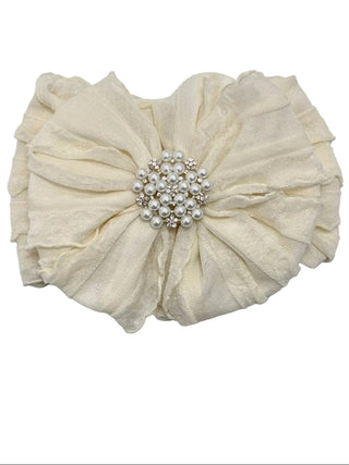 Pearl Ruffled Headband