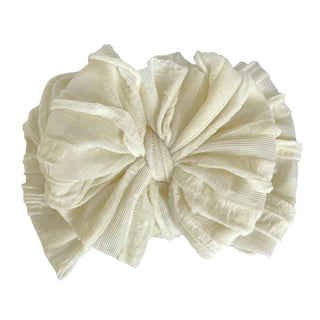 Ruffled Headband | Ivory
