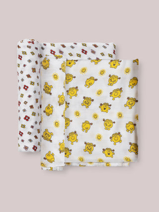 2-Pack Square Swaddle Blanket Set - Little Miss Sunshine&trade;