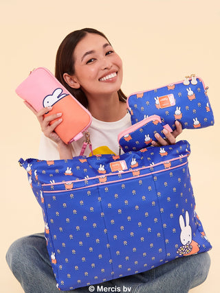 Miffy Flower Fields Super Be large Diaper Bag Duffel - Blue & Orange