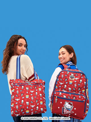 Hello Kitty® ×JuJuBe Varsity Be Light Diaper Bag Tote – Red and Navy
