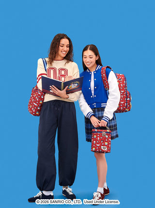 Hello Kitty® × JuJuBe Varsity Fuel Cell Insulated Bottle Bag – Red and Navy