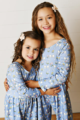 Kelly Blue Bow Jumpsuit