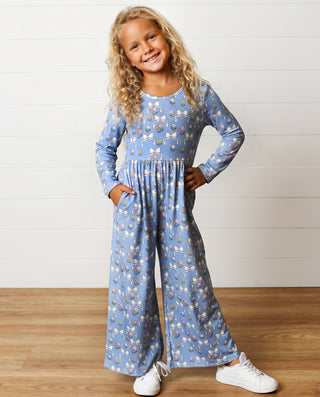 Kelly Blue Bow Jumpsuit