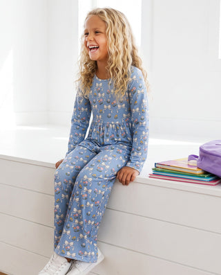 Kelly Blue Bow Jumpsuit