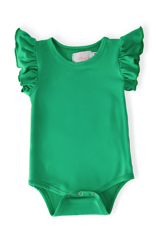 Kelly Green S/S Flutter Bodysuit
