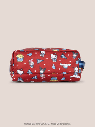 Hello Kitty® × JuJuBe Varsity Be Dapper Toiletry Cosmetic Bag – Red and Navy