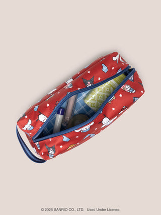 Hello Kitty® × JuJuBe Varsity Be Dapper Toiletry Cosmetic Bag – Red and Navy