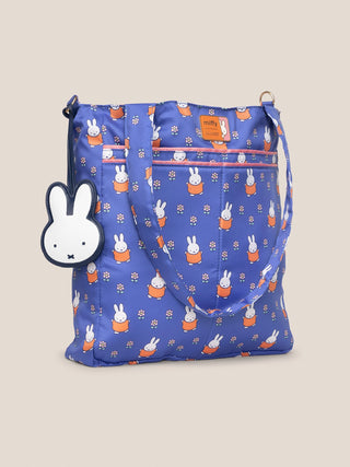Miffy Flower Fields Be Light Tote Bag - Blue & Orange