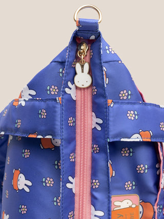 Miffy Flower Fields Be Light Tote Bag - Blue & Orange