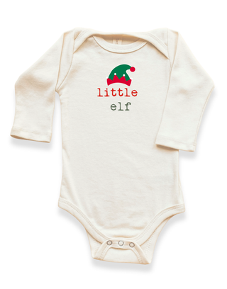 Little Elf Organic Bodysuit Long Sleeve