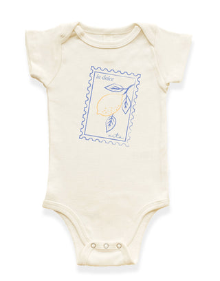 La Dolce Vita Stamp Organic Cotton Baby Bodysuit