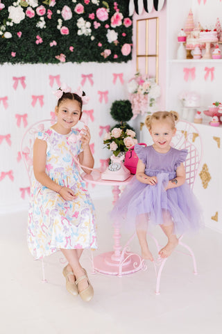 Lavender Shimmer Tutu Dress