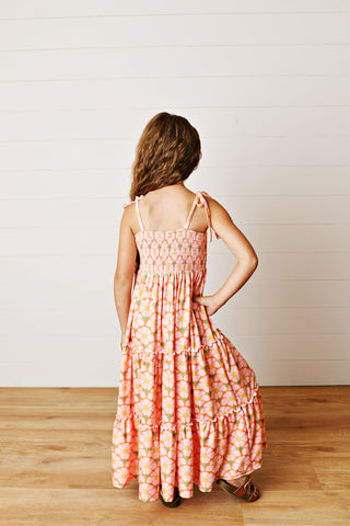 Leilani Apricot Dress