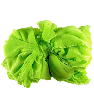 Ruffled Headband | Lime