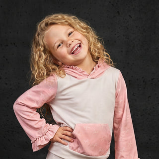 Pink Bow Lucy Hooded Set
