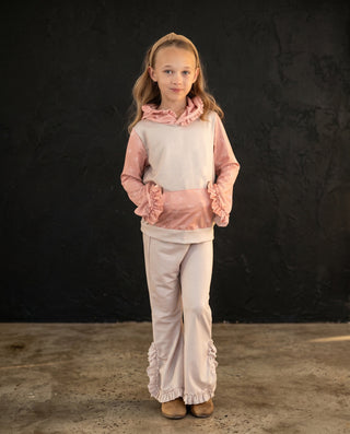 Pink Bow Lucy Hooded Set