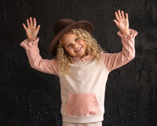 Pink Bow Lucy Hooded Set