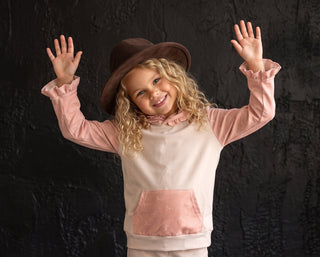 Pink Bow Lucy Hooded Set