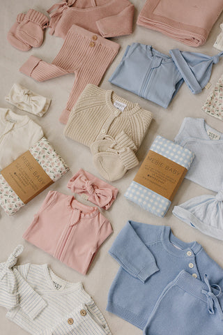French Blue Knit Set