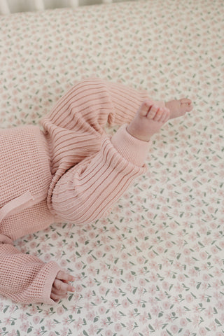 Blush Pink Knit Wrap Set