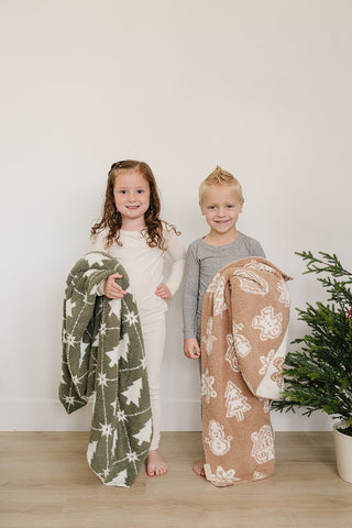 Winter Pines Plush Blanket