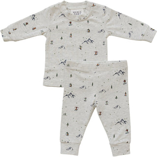 Ski Print Cozy Set